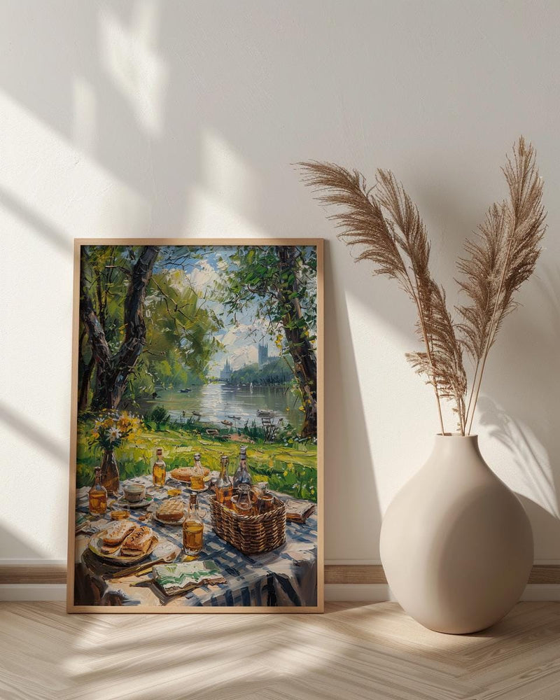 London Hyde Park, Summer Picnic Decor - Lush Green Grass Art