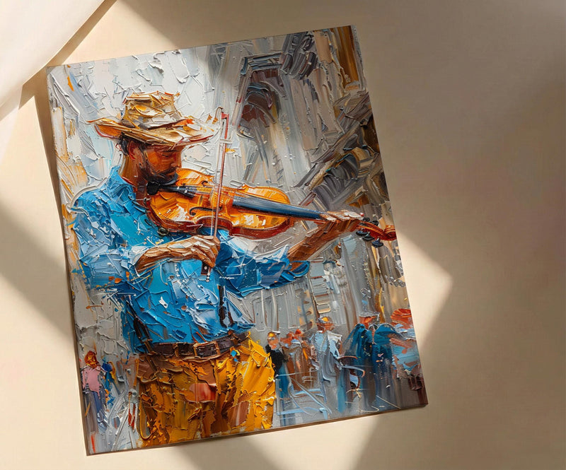 Vienna Austria Art, Street Musician Decor - Classical Violin
