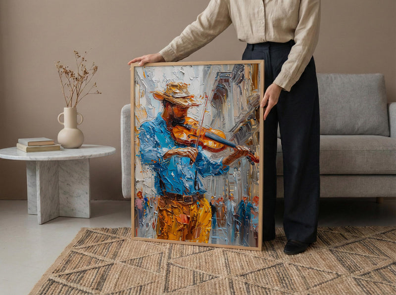 Vienna Austria Art, Street Musician Decor - Classical Violin