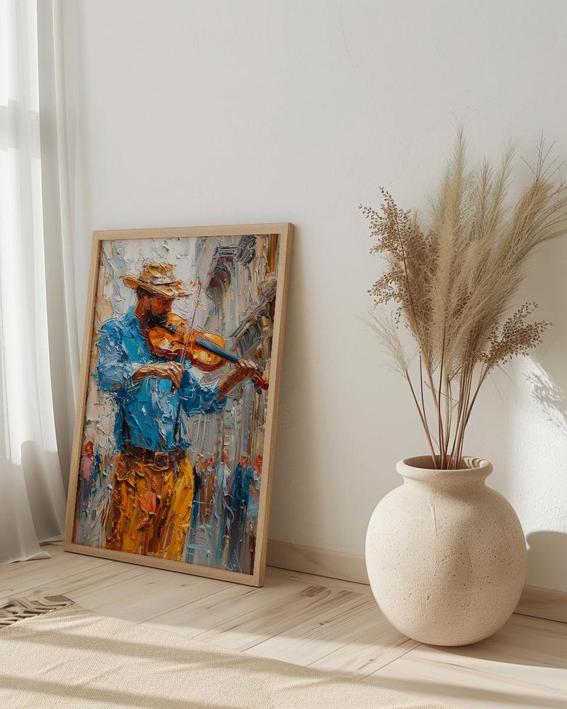 Vienna Austria Art, Street Musician Decor - Classical Violin