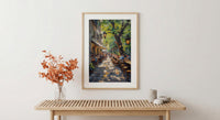 Munich Beer Garden, Germany Culture Decor - Chestnut Tree Art