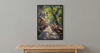 Munich Beer Garden, Germany Culture Decor - Chestnut Tree Art