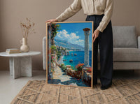 Taormina Sicily Wall Art, Italy Coastal Home Decor - Beautiful Ancient Greek Theater Summer Landscape