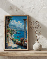 Taormina Sicily Wall Art, Italy Coastal Home Decor - Beautiful Ancient Greek Theater Summer Landscape