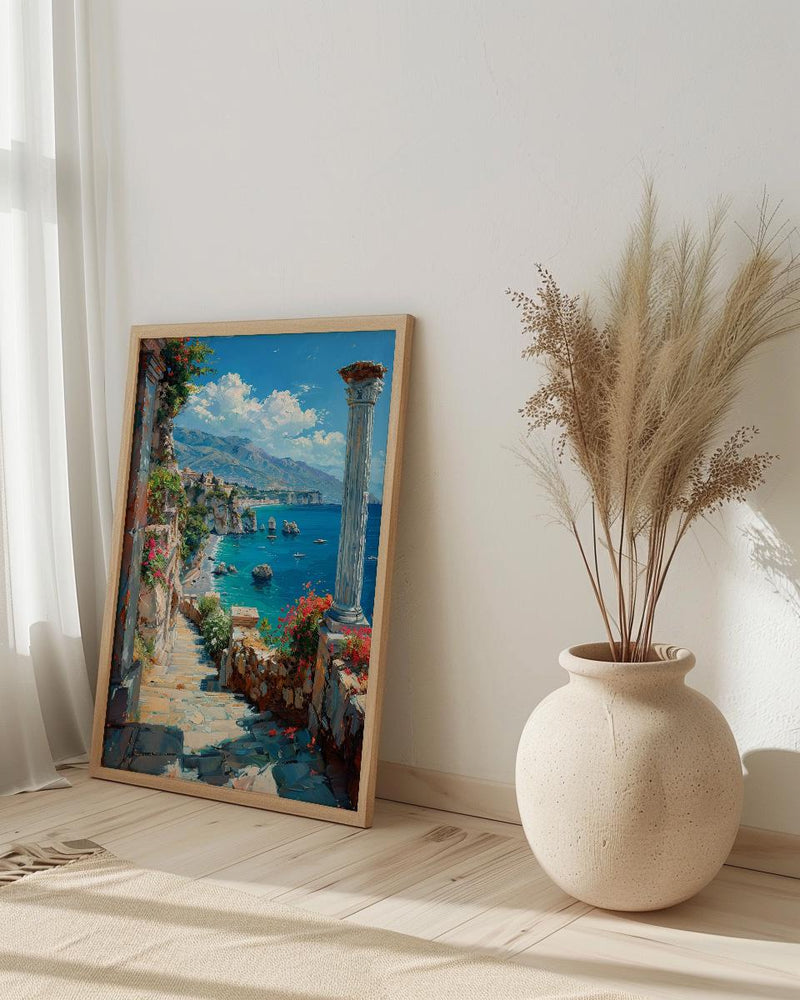Taormina Sicily Wall Art, Italy Coastal Home Decor - Beautiful Ancient Greek Theater Summer Landscape
