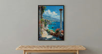 Taormina Sicily Wall Art, Italy Coastal Home Decor - Beautiful Ancient Greek Theater Summer Landscape