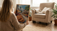 Munich Market Wall Art, Viktualienmarkt City Home Decor - Giant Fresh Pretzel Stall Summer Retreat