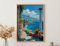 Taormina Sicily Wall Art, Italy Coastal Home Decor - Beautiful Ancient Greek Theater Summer Landscape
