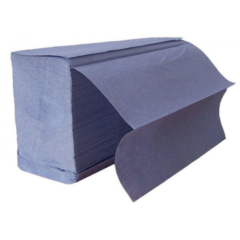 Quality Z Fold Blue Hand Towels - 1 PLY x 3000 Sheets