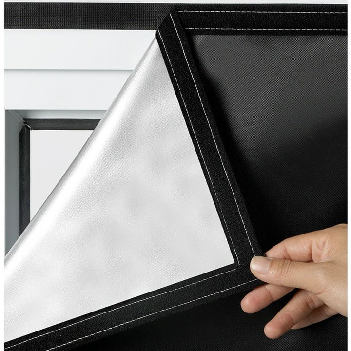 Blackout Window Film – Sun Blocking Privacy Shade, 100% Opaque, Static Cling, Cut to Fit