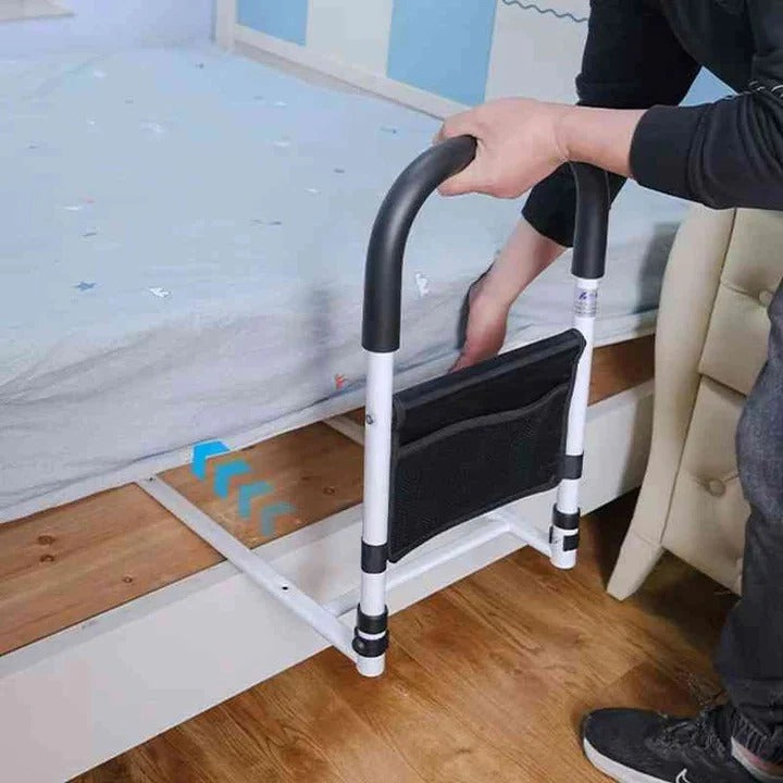 Bed Rails for Elderly – Bedside Assist Handle with Reinforced Steel Frame and Padded Grip