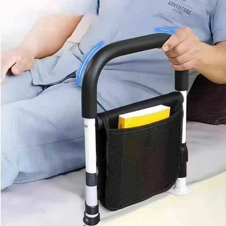 Bed Rails for Elderly – Bedside Assist Handle with Reinforced Steel Frame and Padded Grip