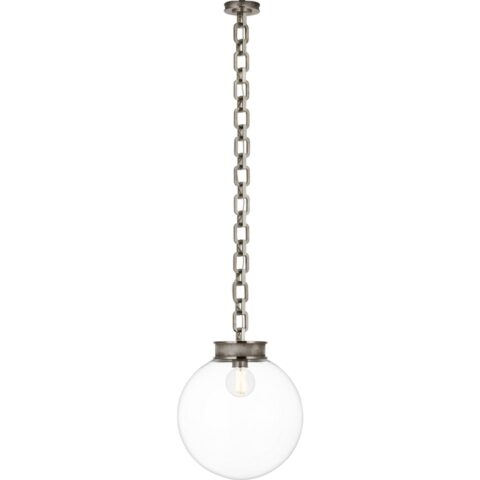 Bellamy 1 Light Statement Chain 16" Globe Chandelier