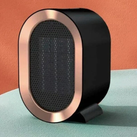 Compact Electric Space Heater – Ceramic Heating Element, Thermostat, Energy Saving Mode, Safety Shutoff