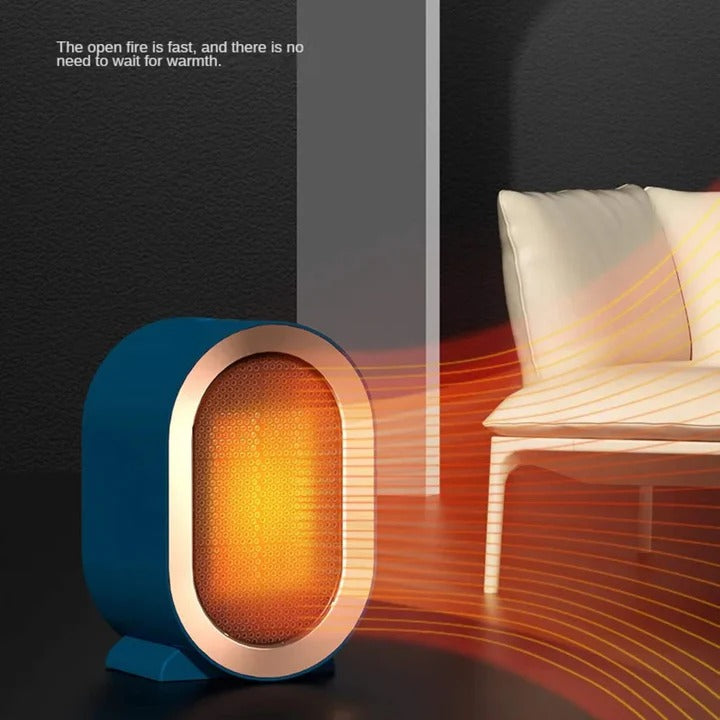 Compact Electric Space Heater – Ceramic Heating Element, Thermostat, Energy Saving Mode, Safety Shutoff