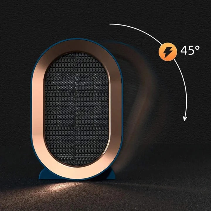 Compact Electric Space Heater – Ceramic Heating Element, Thermostat, Energy Saving Mode, Safety Shutoff