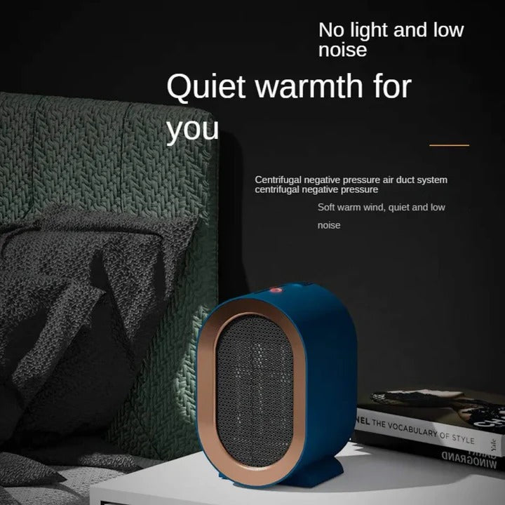 Compact Electric Space Heater – Ceramic Heating Element, Thermostat, Energy Saving Mode, Safety Shutoff