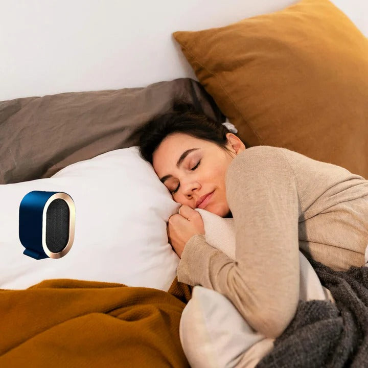 Compact Electric Space Heater – Ceramic Heating Element, Thermostat, Energy Saving Mode, Safety Shutoff