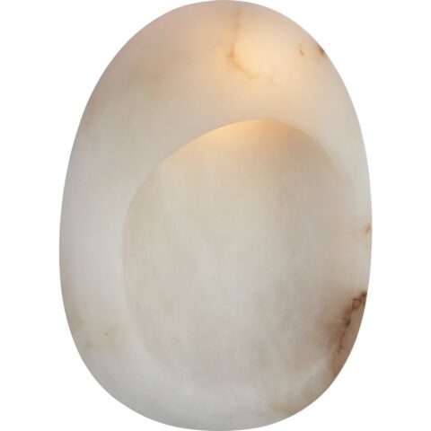 Esculpa 14" Rounded Alabaster Wall Light