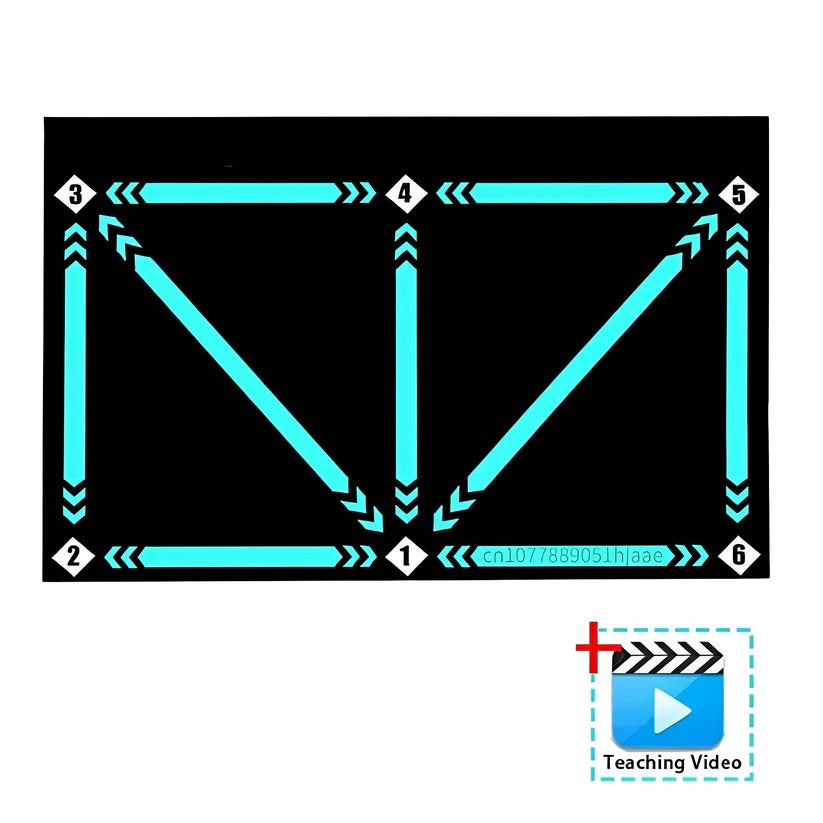 Soccer Training Mat for Kids – Indoor Footwork Practice, Optional Video Drill Program and Grip Socks