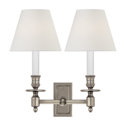 French Double Library Sconce