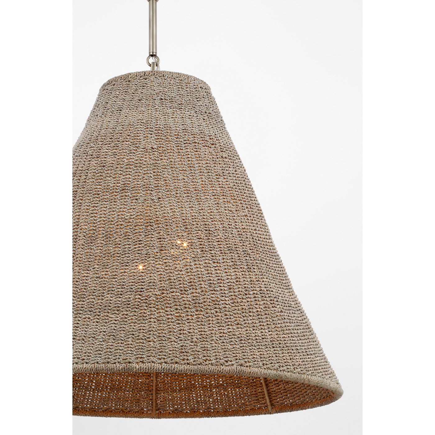 Goodman Large Hanging Lamp - Antique Nickel / 7.25" x 23.75" x 20.75" Ash