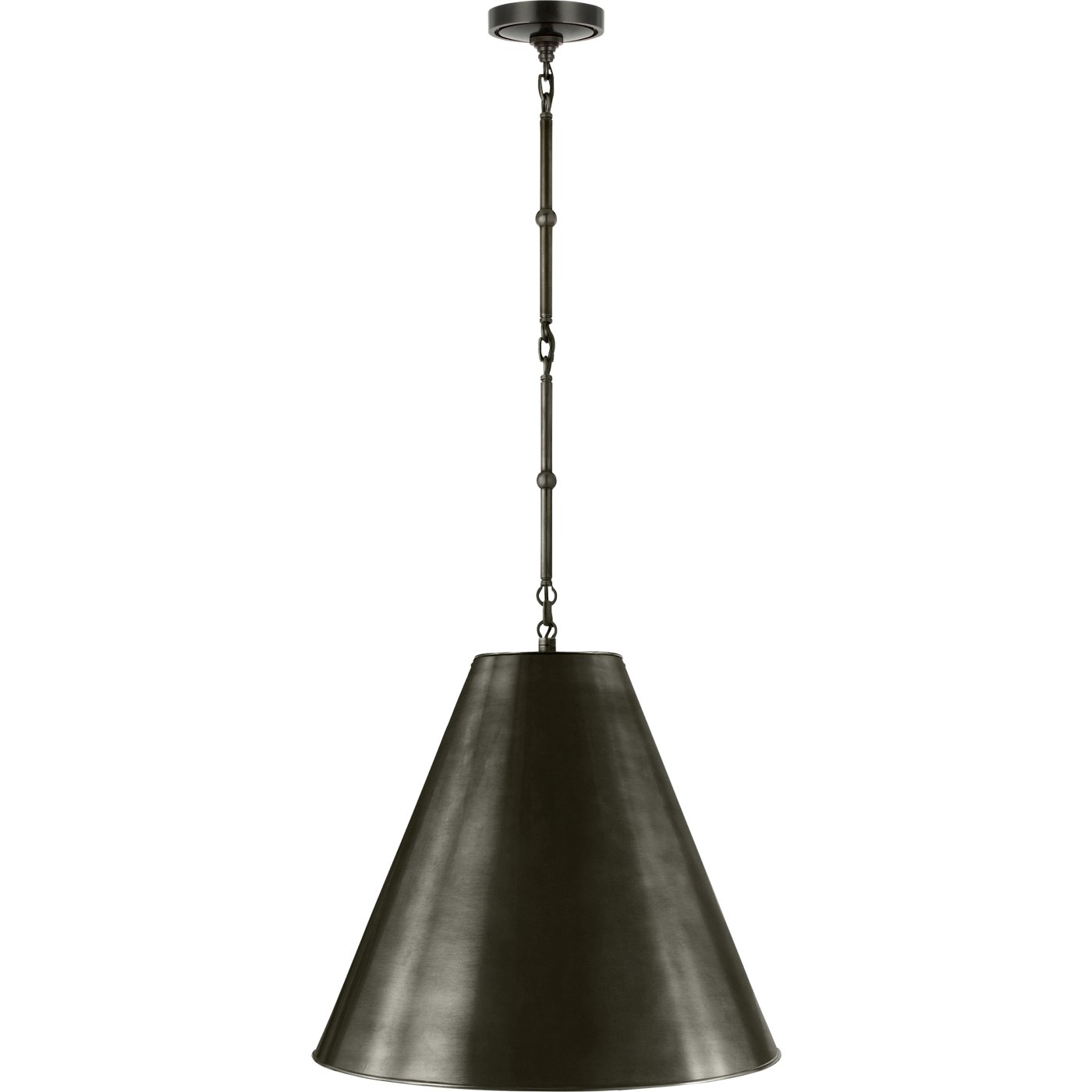 Goodman Medium Hanging Light - 6.5" x 18" x 16.5" Bronze / Bronze