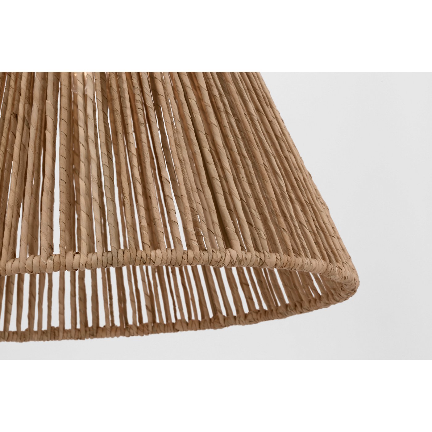 Goodman Medium Hanging Light - 6.5" x 18" x 16.5" Natural Abaca / Antique Nickel