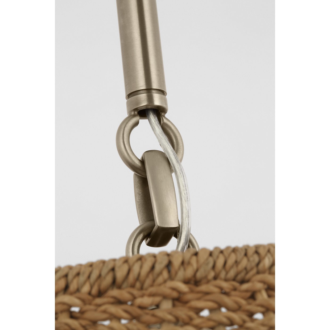 Goodman Medium Hanging Light - 6.5" x 18" x 16.5" Toast / Antique Nickel