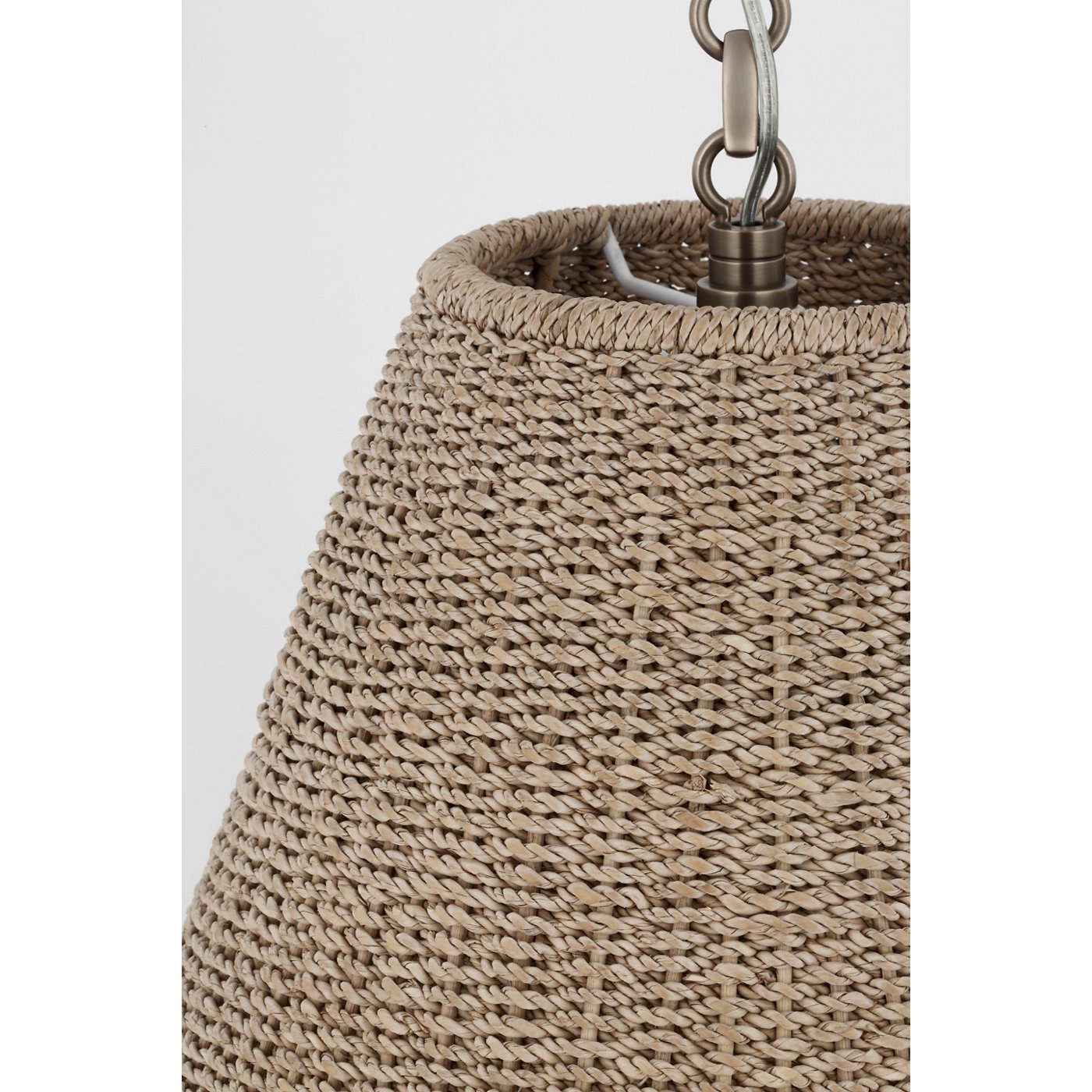 Goodman Medium Hanging Light - Antique Nickel / 6.5" x 18" x 16.5" Ash