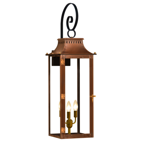 Market Street 30" Top Scroll Wall Lantern