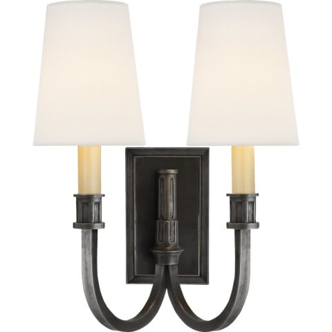 Modern Library Double Sconce