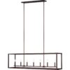 Moffet Street Seven Light Linear Chandelier