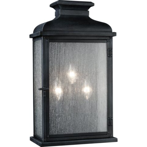 Pediment Wide Wall Lantern