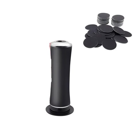 Rechargeable Electric Foot File with Sanding Disc Kit – 500 RPM, Adjustable Speed, Replaceable Discs
