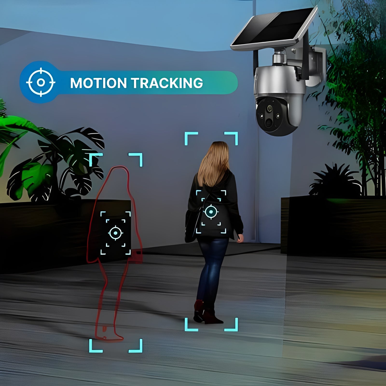 Solar Powered Outdoor Security Camera – Wireless Install, Remote Viewing for Driveways and Backyards