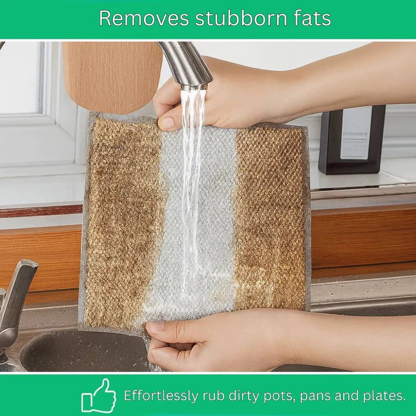 Reusable Stainless Steel Wire Cleaning Cloths – Non-Scratch Scrubbing for Sinks, Cookware and Range Hoods