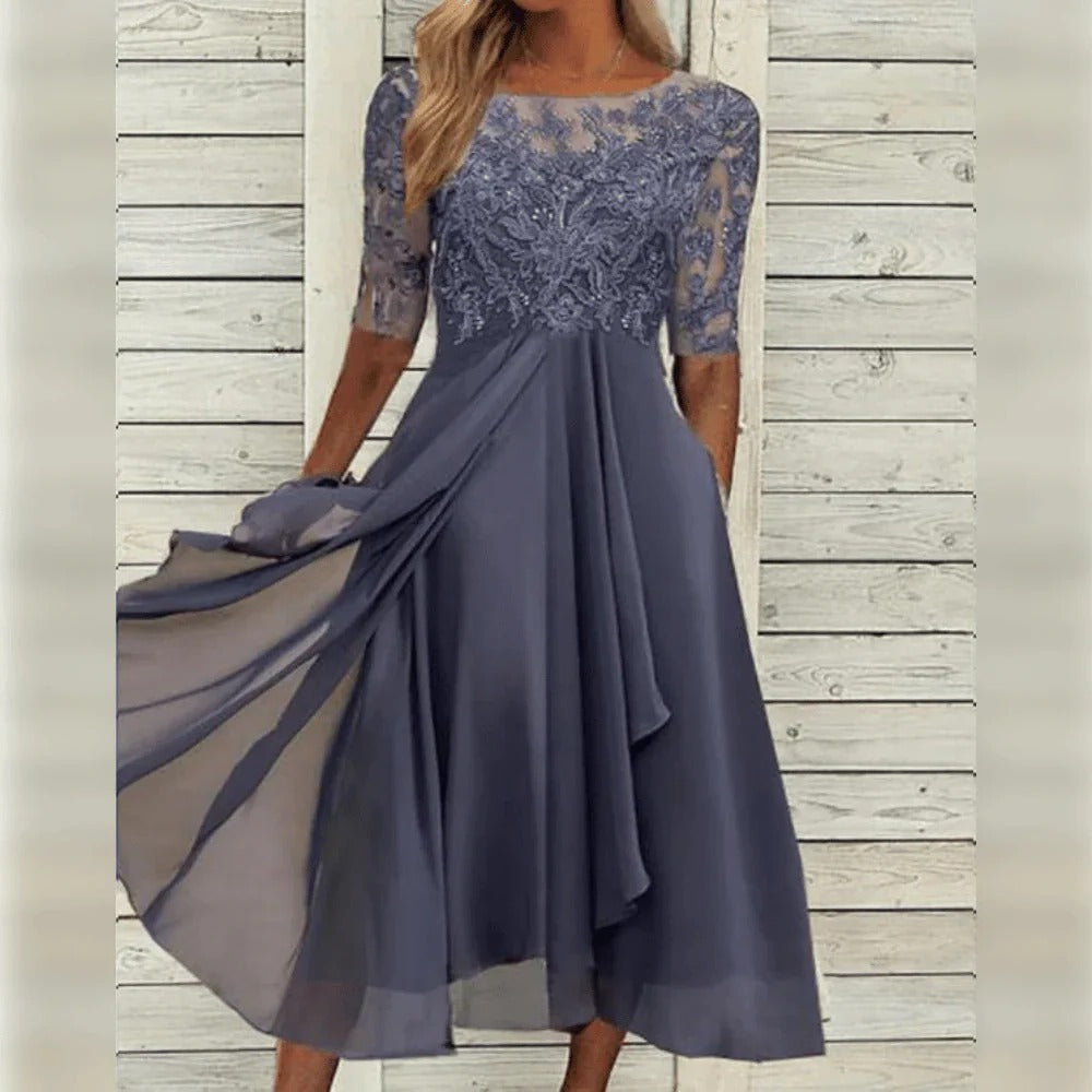 Women's Elegant Dress – Versatile Day to Evening Dress for Weddings, Dinners and Cocktail Parties