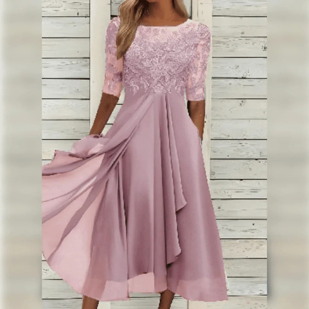 Women's Elegant Dress – Versatile Day to Evening Dress for Weddings, Dinners and Cocktail Parties