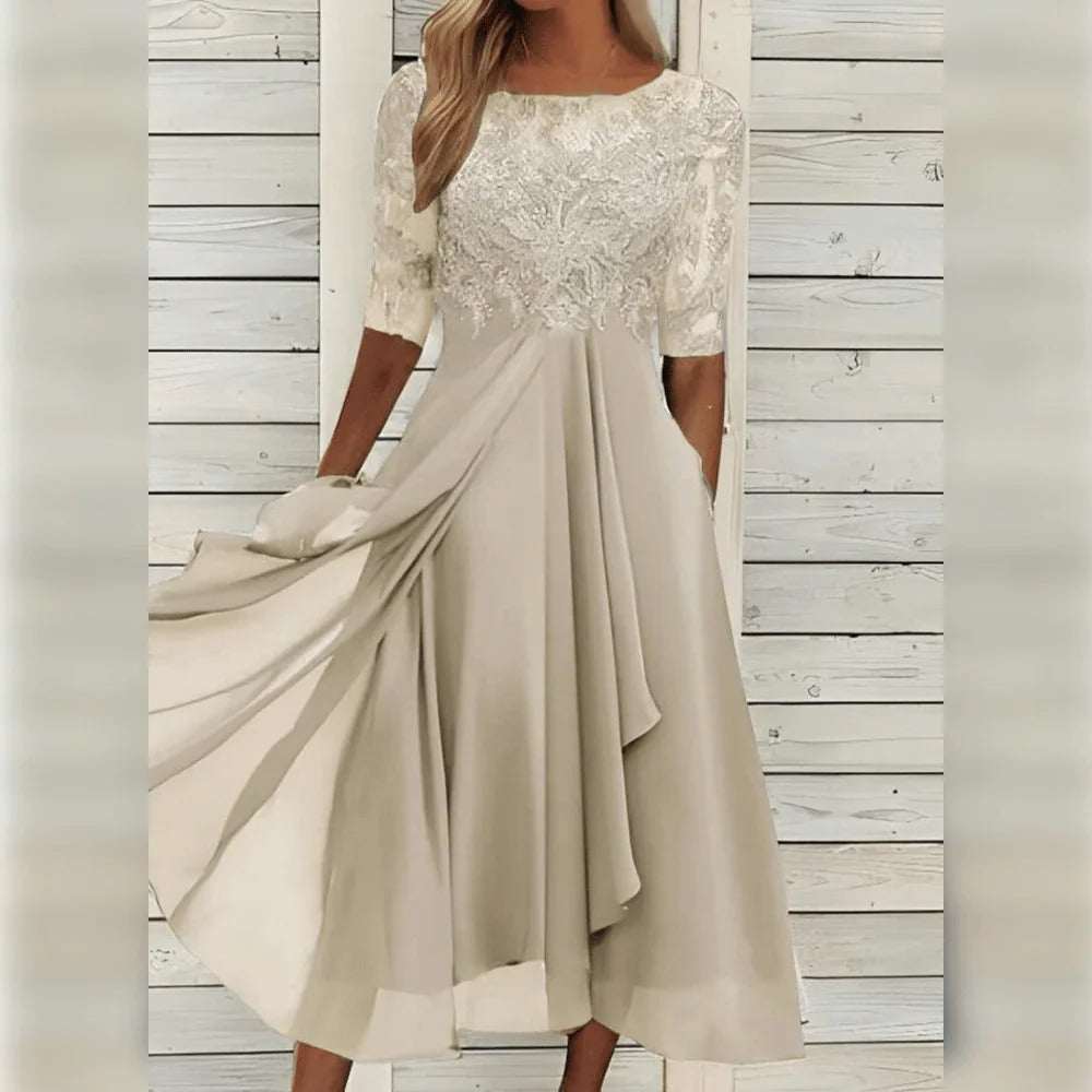 Women's Elegant Dress – Versatile Day to Evening Dress for Weddings, Dinners and Cocktail Parties