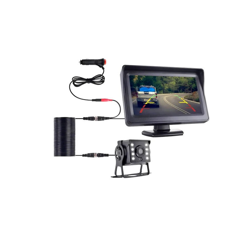 Wireless Backup Camera and Monitor System – Rear View Camera with LEDs for Low Light Reversing