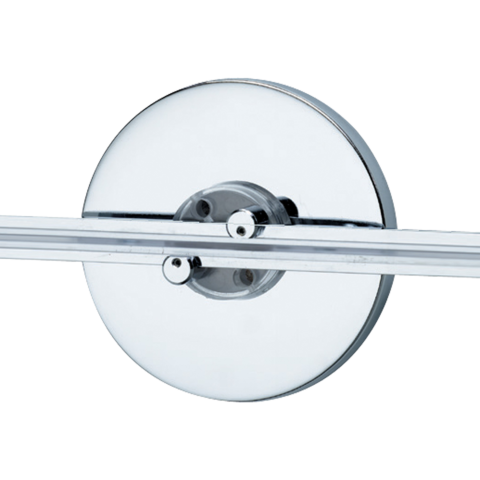 Wall MonoRail 4" Round Direct Canopy Single-Feed With LED Transformer